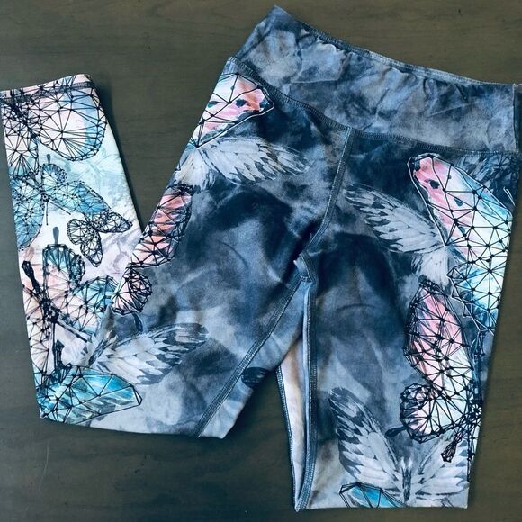 Butterfly Evolution & Creation Active Athletic Leggings XS - Picture 1 of 5